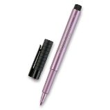 Popisovač Faber-Castell Pitt Artist Pen Metallic - rubínový - Zvýrazňovače, popisovače Popisovač Faber-Castell Pitt Artist Pen Metallic výběr barev rubínový