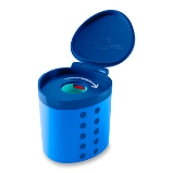 Ořezávátko Faber-Castell Grippy s odpadní nádobkou - 1 otvor, modré Ořezávátko Faber-Castell Grippy s odpadní nádobkou - 1 otvor, modré