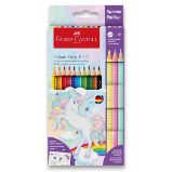 Pastelky Faber-Castell Colour Grip Unicorn - 10 + 3 barvy - Pastelky Pastelky Faber-Castell Colour Grip Unicorn souprava, 13 ks