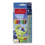 Pastelky Faber-Castell Colour Grip Dinosaurus - souprava, 13 ks Pastelky Faber-Castell Colour Grip Dinosaurus - souprava, 13 ks