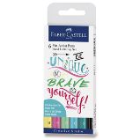 Popisovač Faber-Castell Pitt Artist Pen Hand Lettering - 6 kusů, pastelová sada Popisovač Faber-Castell Pitt Artist Pen Hand Lettering - 6 kusů, pastelová sada