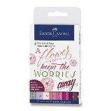 Popisovače Faber-Castell Pitt Artist Pen Hand Lettering - 8 kusů