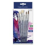 Sada štětců Faber-Castell Brush Set - 6 ks - Štětce, pastelky, fixy Sada štětců Faber-Castell Brush Set 6 ks
