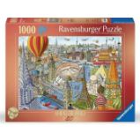 Puzzle Cesta kolem světa za 80 dní 1000 dílků Puzzle Cesta kolem světa za 80 dní 1000 dílků