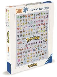 Puzzle Prvních 151 Pokémonů 500 dílků Puzzle Prvních 151 Pokémonů 500 dílků