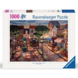 Puzzle Ravensburger Kreslená Paříž 1000 dílků - Puzzle pro dospělé Puzzle Ravensburger Kreslená Paříž 1000 dílků