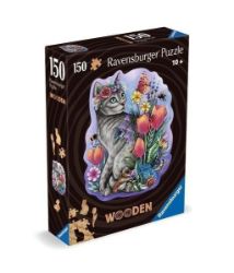 Dřevěné puzzle Kouzelná kočka 150 dílků Dřevěné puzzle Kouzelná kočka 150 dílků