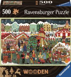 Dřevěné puzzle Kouzlo Vánoc 500 dílků Dřevěné puzzle Kouzlo Vánoc 500 dílků