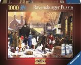 Puzzle Lokomotiva v bílém ruchu 1000 dílků - Puzzle Puzzle Lokomotiva v bílém ruchu 1000 dílků