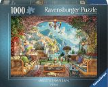 Puzzle Pohádkový výhled na Středomoří 1000 dílků - Puzzle Puzzle Pohádkový výhled na Středomoří 1000 dílků