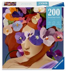 Puzzle Květinová hlava Fialka 200 dílků Puzzle Květinová hlava Fialka 200 dílků