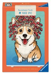 Puzzle se stojánkem: Corgi 100 dílků