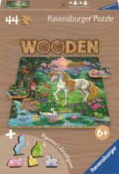 Dřevěné puzzle Jednorožec 44 dílků Dřevěné puzzle Jednorožec 44 dílků