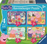 Puzzle Prasátko Peppa 4v1