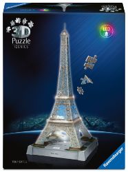 3D Puzzle Iconics: Eiffelova věž (Noční edice) 216 dílků - 3D a 4D puzzle 3D Puzzle Iconics: Eiffelova věž (Noční edice) 216 dílků