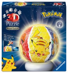 3D Puzzle-Ball: Pokémon (Noční edice) 72 dílků - 3D a 4D puzzle 3D Puzzle-Ball: Pokémon (Noční edice) 72 dílků