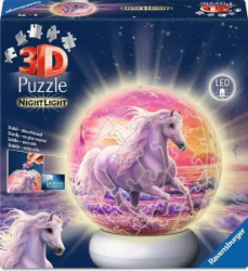 3D Puzzle-Ball: Koníci (Noční edice) 72 dílků 3D Puzzle-Ball: Koníci (Noční edice) 72 dílků