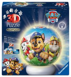3D Puzzle-Ball: Tlapková patrola (Noční edice) 72 dílků - Puzzle 3D Puzzle-Ball: Tlapková patrola (Noční edice) 72 dílků