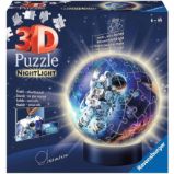 3D Puzzle-Ball: Astronauti ve vesmíru (Noční edice) 72 dílků 3D Puzzle-Ball: Astronauti ve vesmíru (Noční edice) 72 dílků
