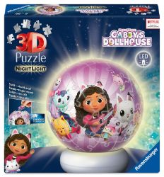 3D Puzzle-Ball: Gabby’s Dollhouse (Noční edice) 72 dílků 3D Puzzle-Ball: Gabby’s Dollhouse (Noční edice) 72 dílků