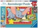 Puzzle Disney: Pohádková zvířátka 2x12 dílků - Puzzle pro nejmenší Ravensburger Puzzle Disney Pohádková zvířátka 2x12 dílků