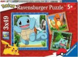 Puzzle Vypusťte Pokémony 3x49 dílků - Dětské puzzle Ravensburger Puzzle Vypusťte Pokémony 3x49 dílků