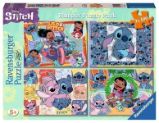 Puzzle Disney: Stitch 4x100 dílků - Dětské puzzle Puzzle Disney: Stitch 4x100 dílků