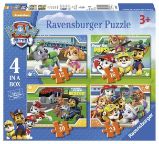 Puzzle Tlapková Patrola 4v1 (12,16,20,24 dílků) - Puzzle pro nejmenší Ravensburger Puzzle Tlapková Patrola 4v1 (12,16,20,24 dílků)