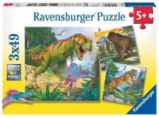 Puzzle Dinosauři a čas/3x49 dílků Puzzle Dinosauři a čas/3x49 dílků