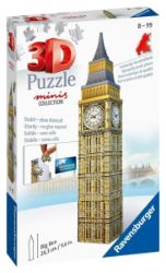 Ravensburger 3D Puzzle Mini budova - Big Ben 54 dílků - 3D a 4D puzzle Ravensburger 3D Puzzle Mini budova - Big Ben 54 dílků