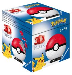 3D Puzzle-Ball: Pokémon 54 dílků - Dětské puzzle Ravensburger 3D Puzzle-Ball - Pokémon Motiv 1 / 54 dílků