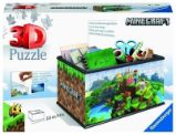 3D Puzzle: Minecraft Úložná krabice 216 dílků - 3D a 4D puzzle Ravensburger Puzzle 3D Úložná krabice Minecraft 216 dílků