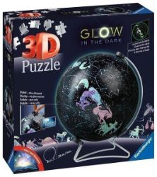 3D Puzzle-Ball: Svítící globus Hvězdná obloha 180 dílků 3D Puzzle-Ball: Svítící globus Hvězdná obloha 180 dílků