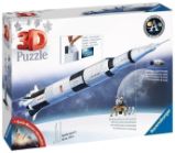 3D Puzzle: Vesmírná raketa Saturn V 432 dílků - 3D a 4D puzzle Ravensburger Puzzle - Vesmírná raketa Saturn V 432 dílků