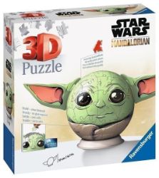 3D Puzzle-Ball: Star Wars: Baby Yoda s ušima 72 dílků - 3D a 4D puzzle Ravensburger Puzzle 3D - Star Wars: Baby Yoda s ušima 72 dílků