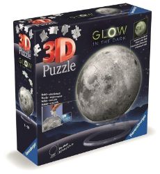 3D Puzzle-Ball: Měsíc svítící ve tmě 72 dílků - 3D a 4D puzzle Puzzle-Ball Měsíc svítící ve tmě 72 dílků