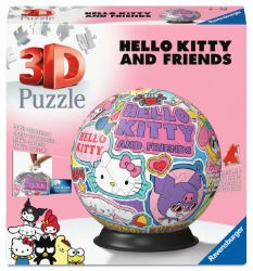 3D Puzzle-Ball: Hello Kitty 72 dílků - 3D a 4D puzzle 3D Puzzle-Ball: Hello Kitty 72 dílků