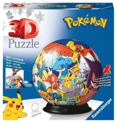 3D Puzzle-Ball: Pokémon 72 dílků - 3D a 4D puzzle Ravensburger 3D Puzzle-Ball - Pokémon 72 dílků