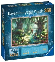 Puzzle EXIT KIDS: V magickém lese 368 dílků - Puzzle Ravensburger Puzzle Exit KIDS - V magickém lese 368 dílků