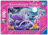 Ravensburger Puzzle - Zářící jednorožec 100 dílků
