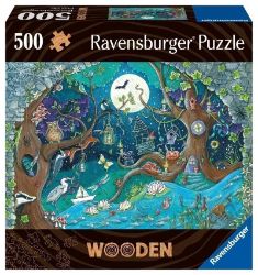 Puzzle Kouzelný les 500 dílků (dřevěné) - Puzzle Ravensburger Puzzle - Kouzelný les 500 dílků, dřevěné