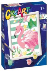CreArt Růžový plameňák - Kreativní sady a materiály Ravensburger CreArt - Růžový plameňák