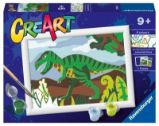 CreArt Toulající se dinosaurus - Puzzle Ravensburger CreArt - Toulající se dinosaurus