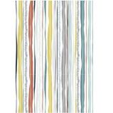 DecoMaché papír 22g barevné pruhy 26 x 37.5 cm - Papíry a čtvrtky DecoMaché papír 22g barevné pruhy 26 x 37.5 cm