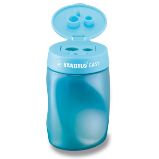 Ořezávátko STABILO EASYsharpener se zásobníkem pro praváky modré - Gumy a ořezávátka Ořezávátko STABILO EASYsharpener se zásobníkem pro praváky modré