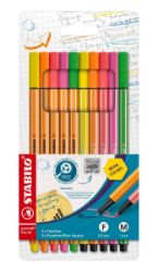 Popisovač STABILO point liner 88/Pen 68 neon sada 10 ks v pouzdru Popisovač STABILO point liner 88/Pen 68 neon sada 10 ks v pouzdru