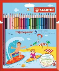 Pastelky STABILO aquacolor, sada 24 ks v kartonovém pouzdru - Pastelky Pastelky STABILO aquacolor, sada 24 ks v kartonovém pouzdru