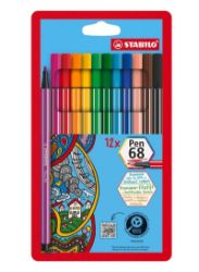 Fixa STABILO Pen 68 sada 12 ks v kartonovém pouzdru Fixa STABILO Pen 68 sada 12 ks v kartonovém pouzdru