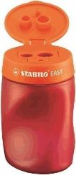 Ořezávátko STABILO EASYsharpener se zásobníkem pro praváky, oranžové - Gumy a ořezávátka Ořezávátko STABILO EASYsharpener se zásobníkem pro praváky, oranžové