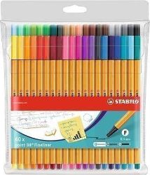 Popisovač STABILO point liner 88 sada 40 ks v pouzdru Popisovač STABILO point liner 88 sada 40 ks v pouzdru